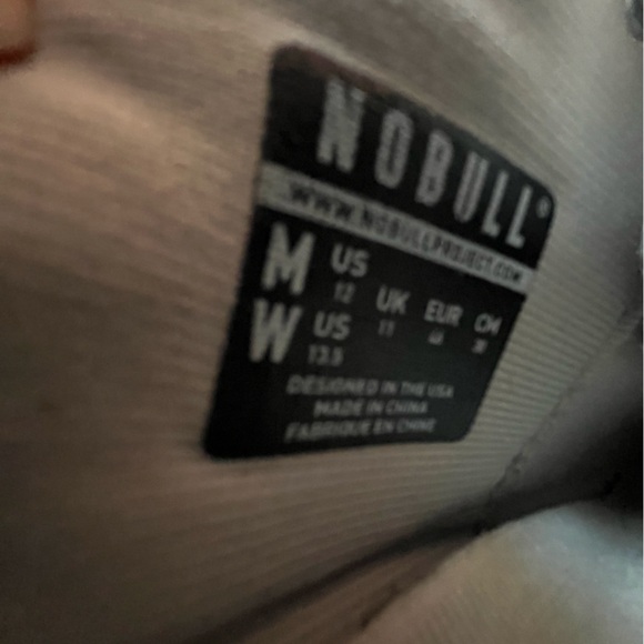 NOBULL Gray and White Minimalist Sneakers - Picture 9 of 9